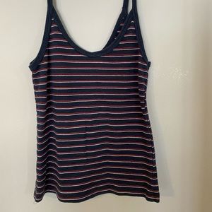 Red, White, Blue Striped Brandy Melville Tank Top